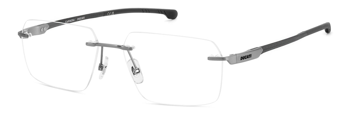 Carrera CARDUC 039 Matte Gunmetal angled view showing temples