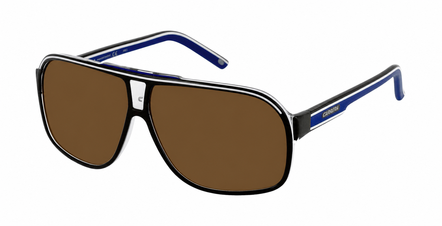 Colour: Blue - Custom Polarised - Brown solid tint