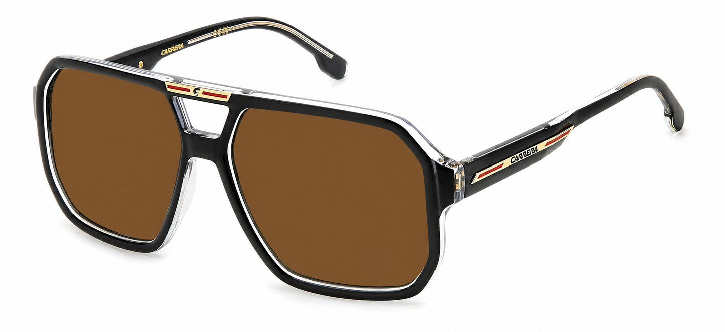Colour: Black Blue - Custom Polarised - Brown solid tint