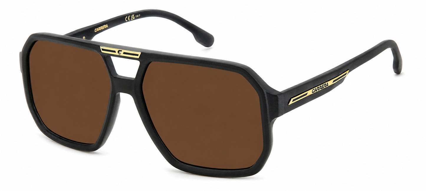 Colour: Black Gold - Custom Polarised - Brown solid tint