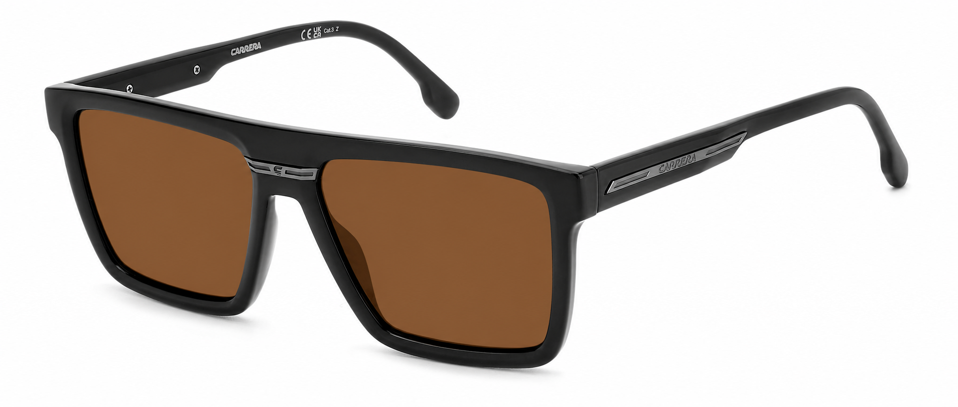 Colour: Black - Custom Polarised - Brown solid tint