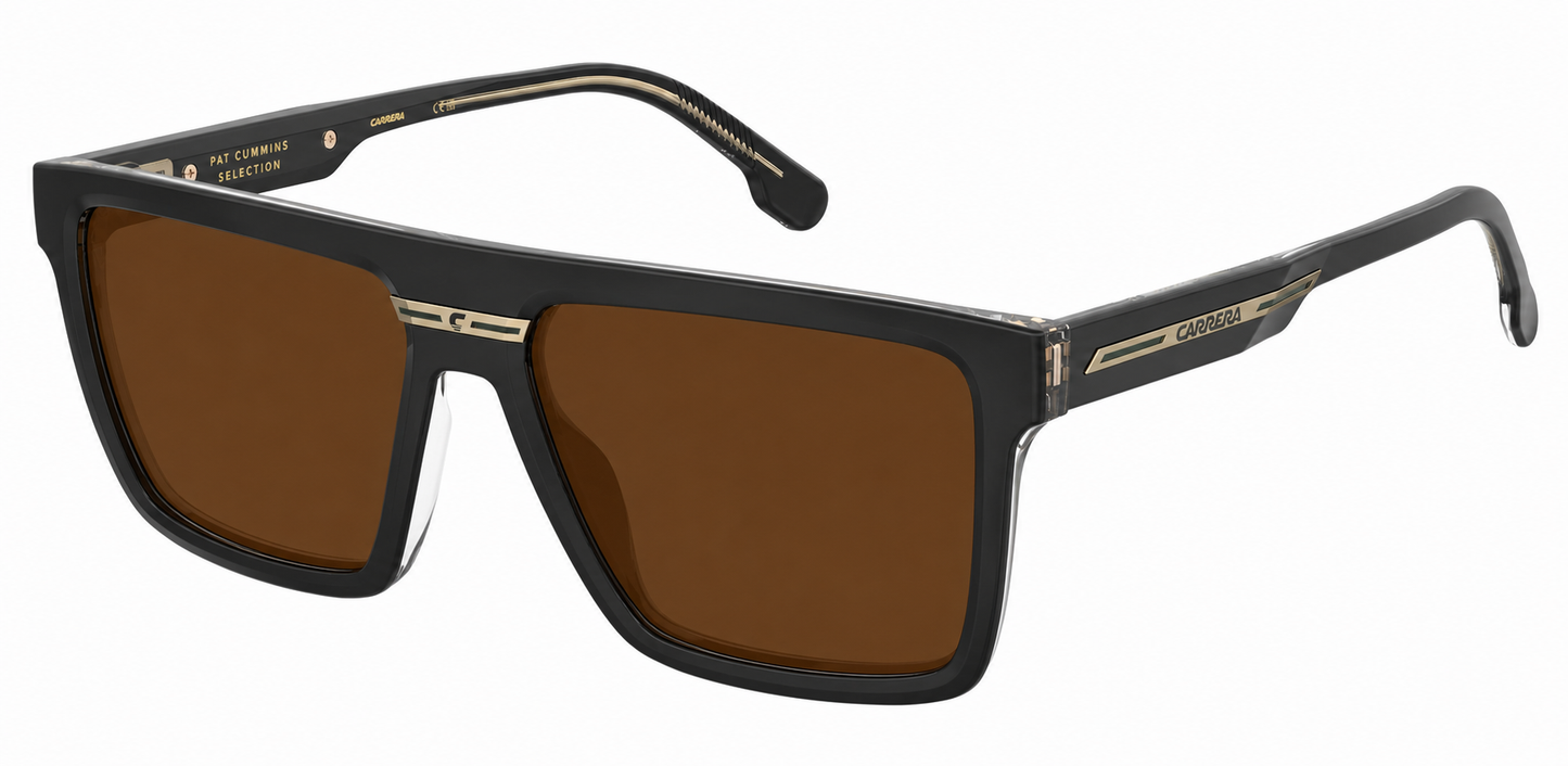 Colour: Black Gold - Custom Polarised - Brown solid tint