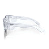 SafeStyle Classics prescription safety glasses in Clear — side view