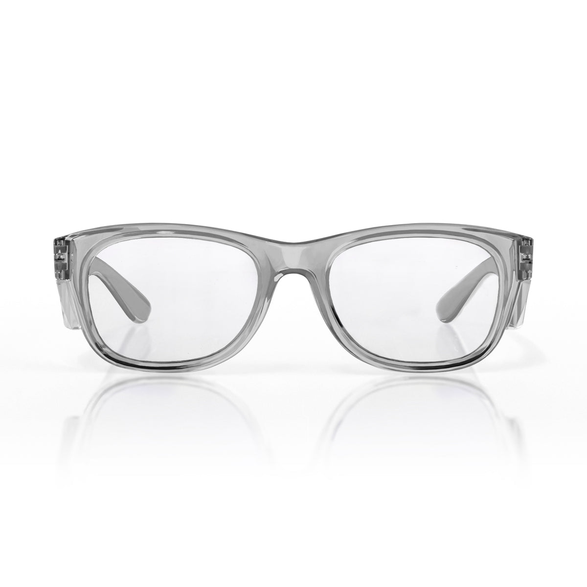 SafeStyle Classics prescription safety glasses in Graphite — front view
