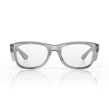 SafeStyle Classics prescription safety glasses in Graphite — front view