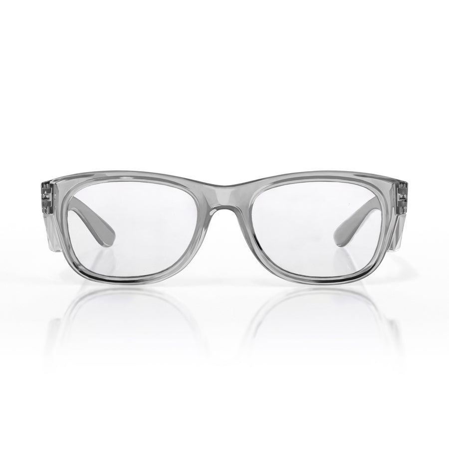 SafeStyle Classics prescription safety glasses in Graphite — front view
