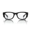SafeStyle Classics prescription safety glasses in Matte Black — front view