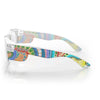 SafeStyle Cruisers prescription safety glasses in Clear Art Series V3 — side view