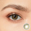 Magister Desire II Lime Green coloured contact lenses – view 2
