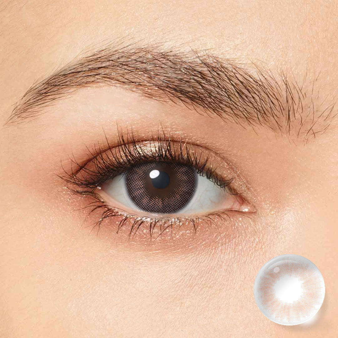FreshGo Spanish Real Peach coloured contact lenses – view 2