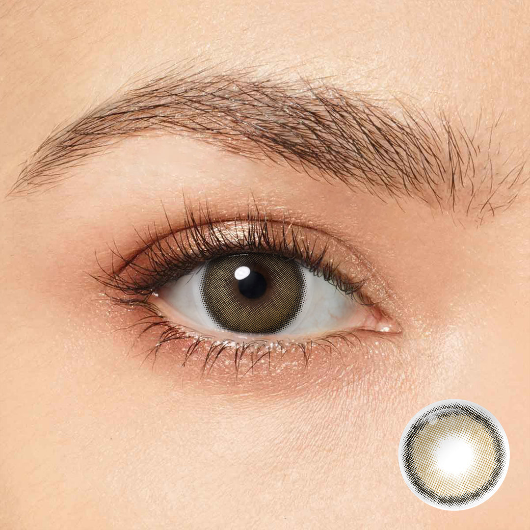 Magister Roze Beige Brown coloured contact lenses – view 2
