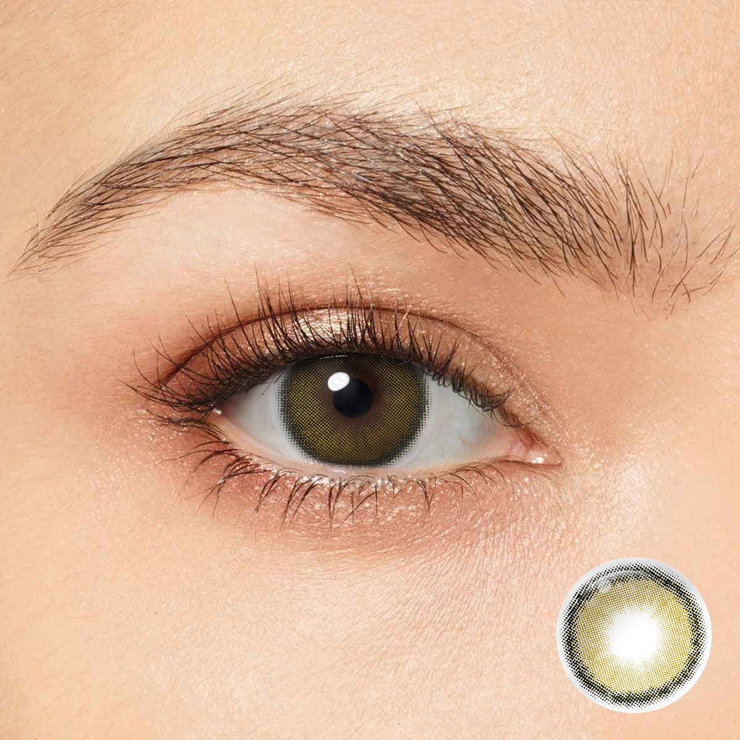 Magister Roze Olive Green coloured contact lenses – view 2