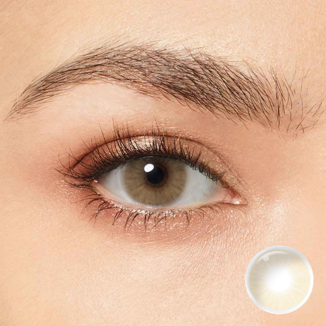 Magister Queen Ochre coloured contact lenses – view 2