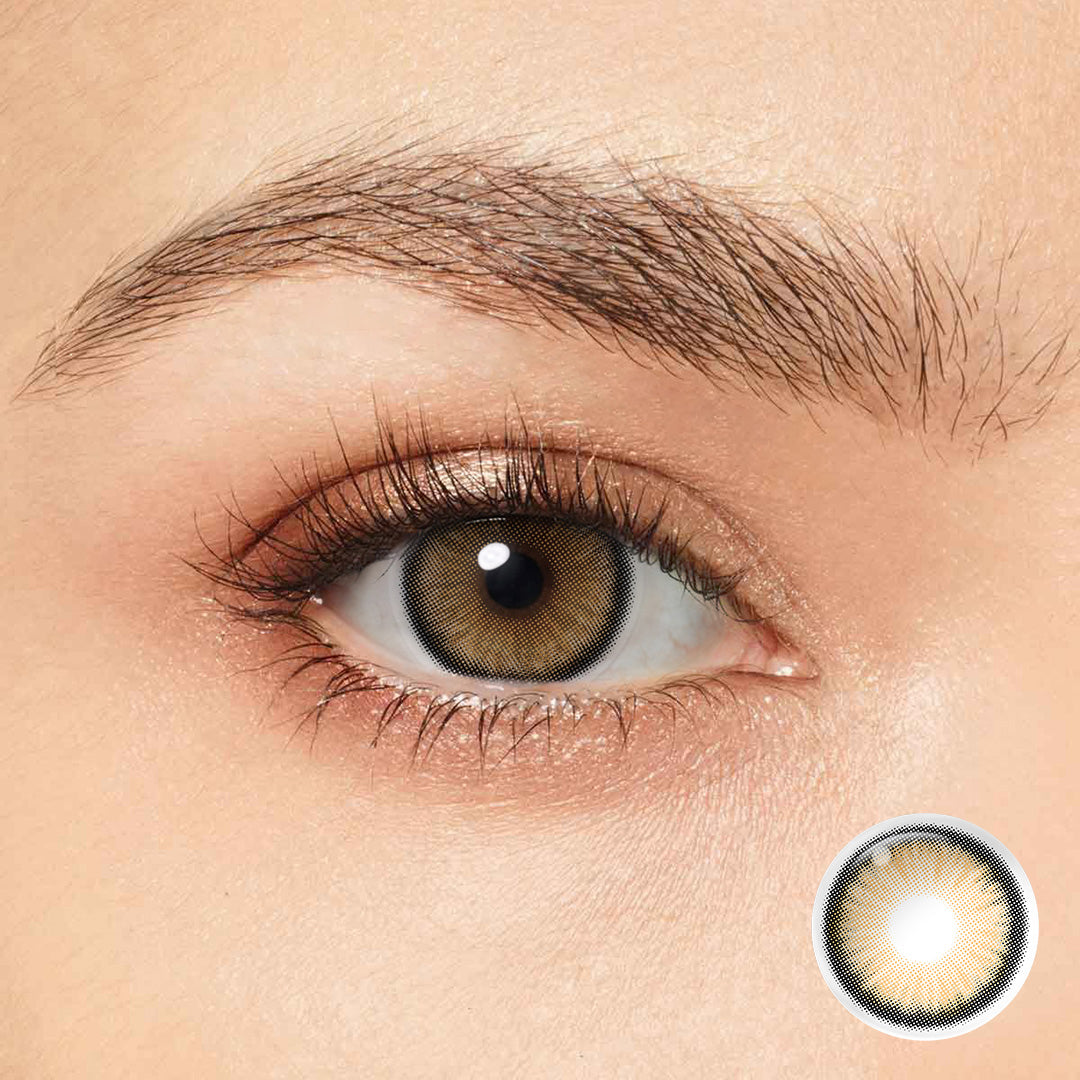 Magister Diamond N Candy Brown coloured contact lenses – view 2