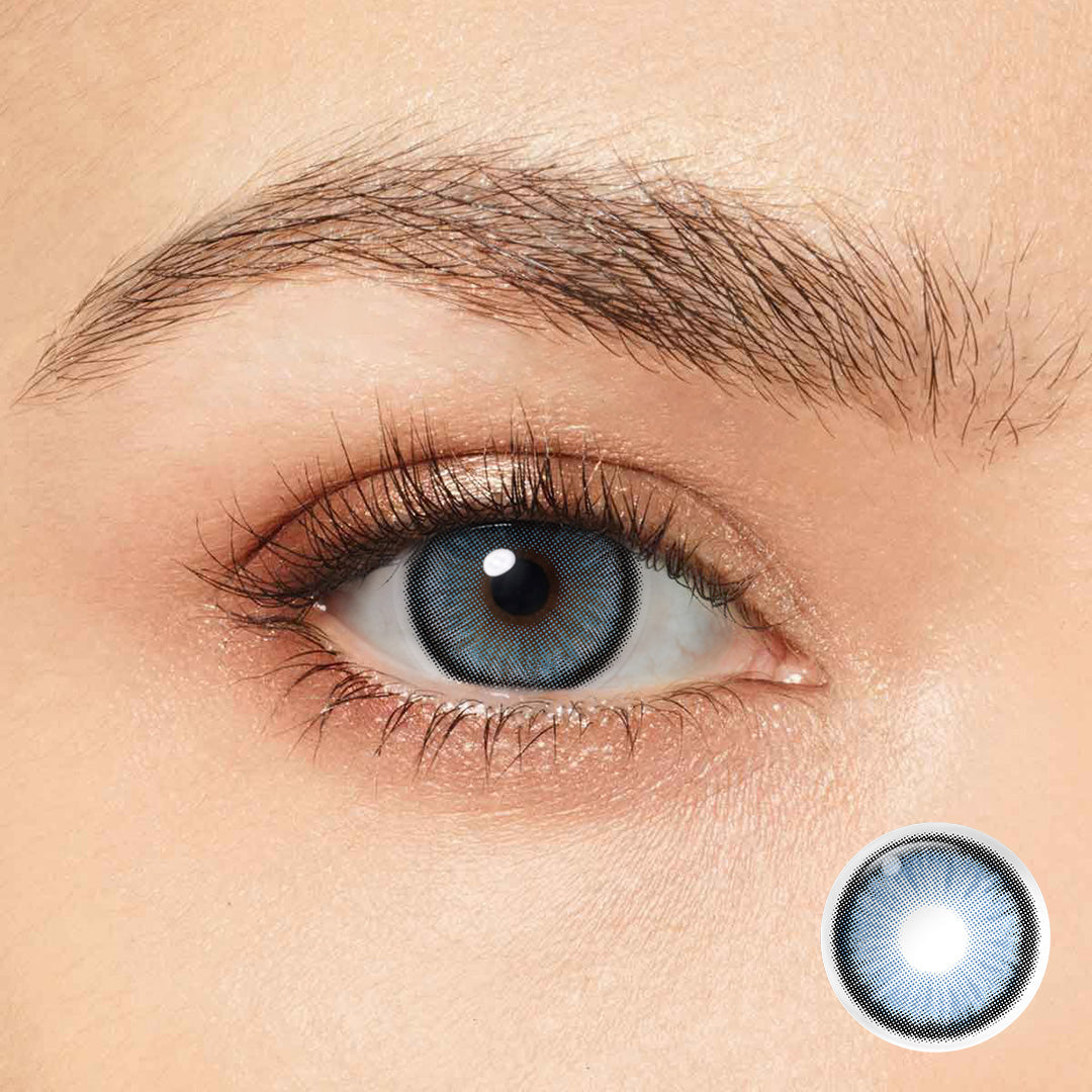 Magister Diamond N Pacific Blue coloured contact lenses – view 2