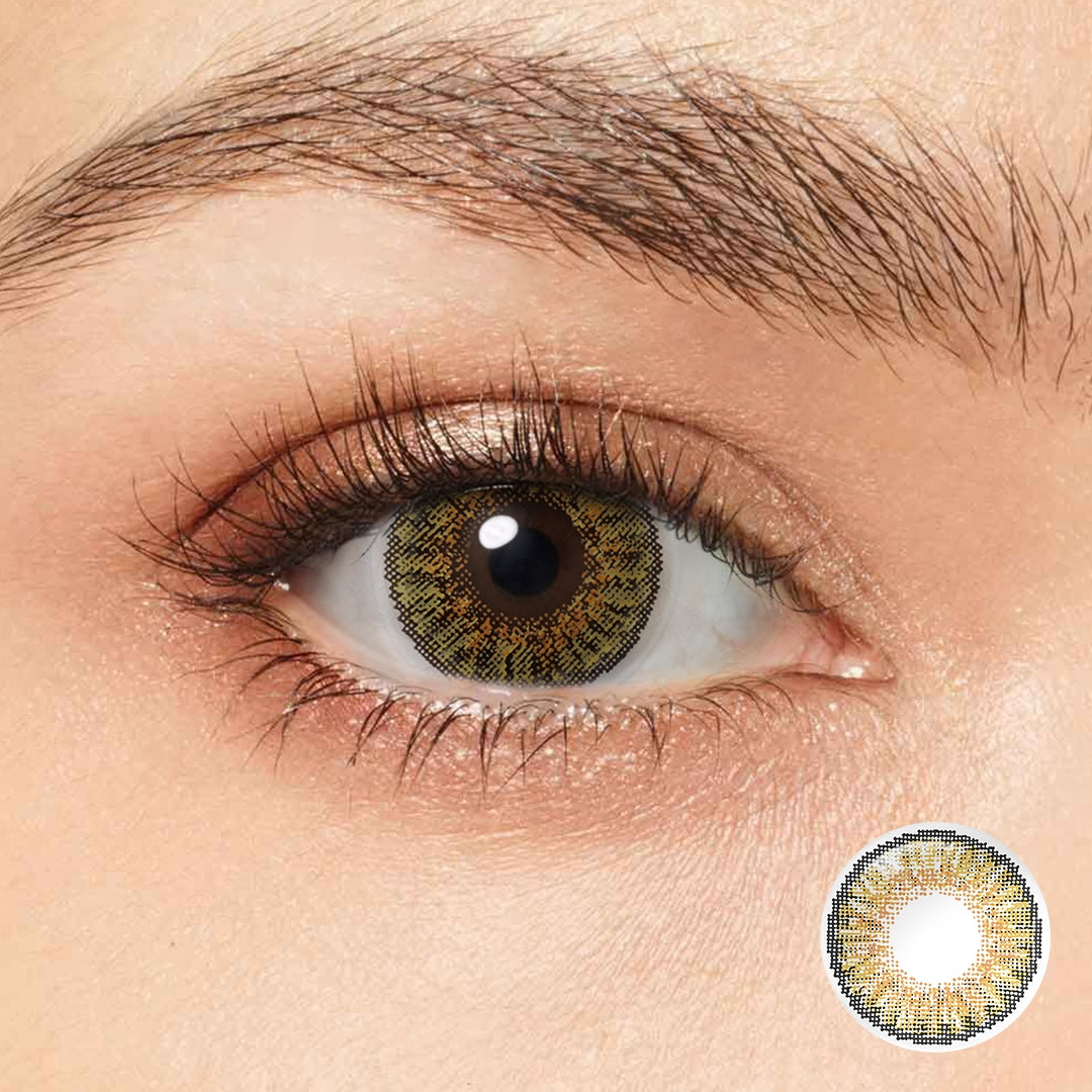 FreshGo 3-Tone Pure Hazel coloured contact lenses – view 2