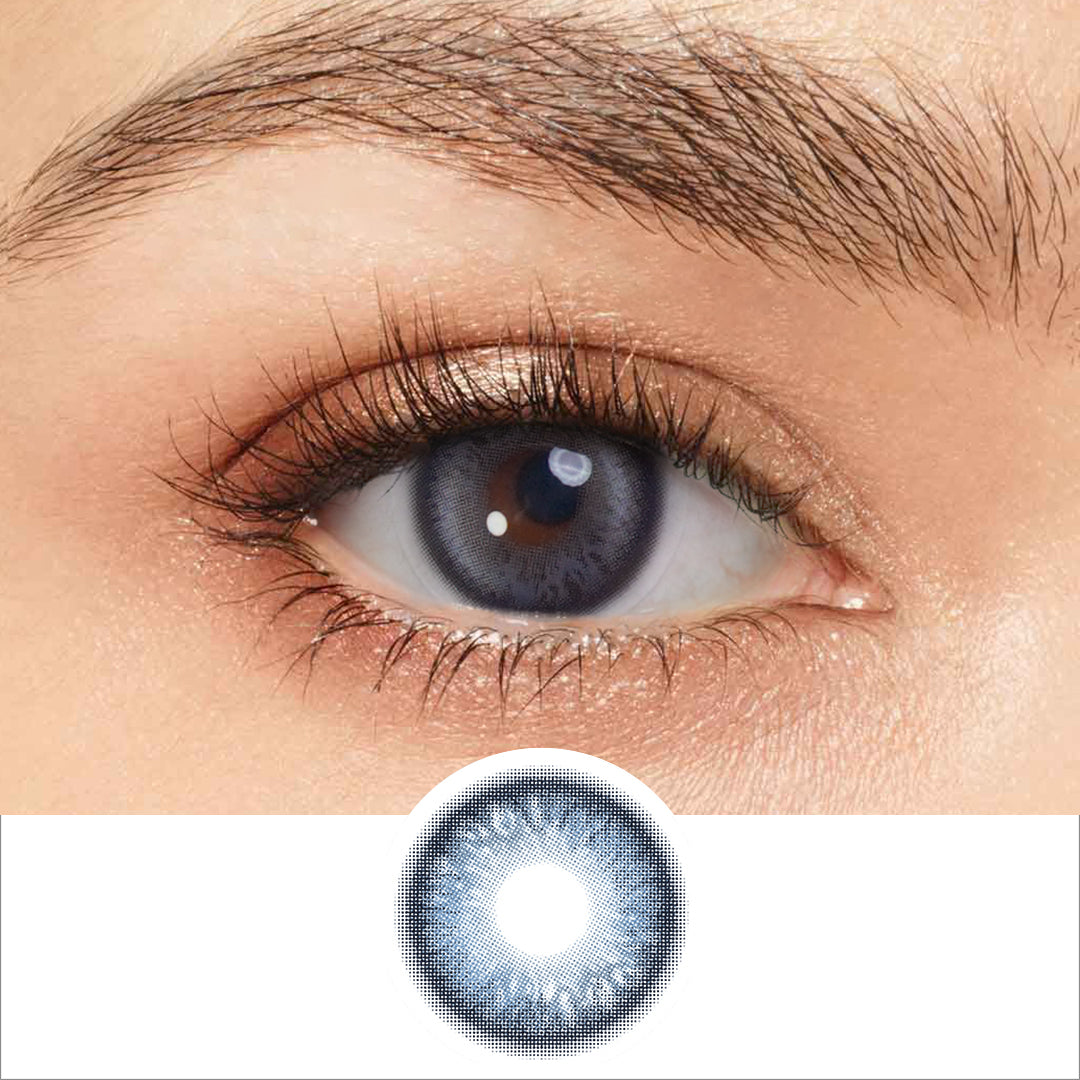 Magister Blush Girl Glacier Blue coloured contact lenses – view 1