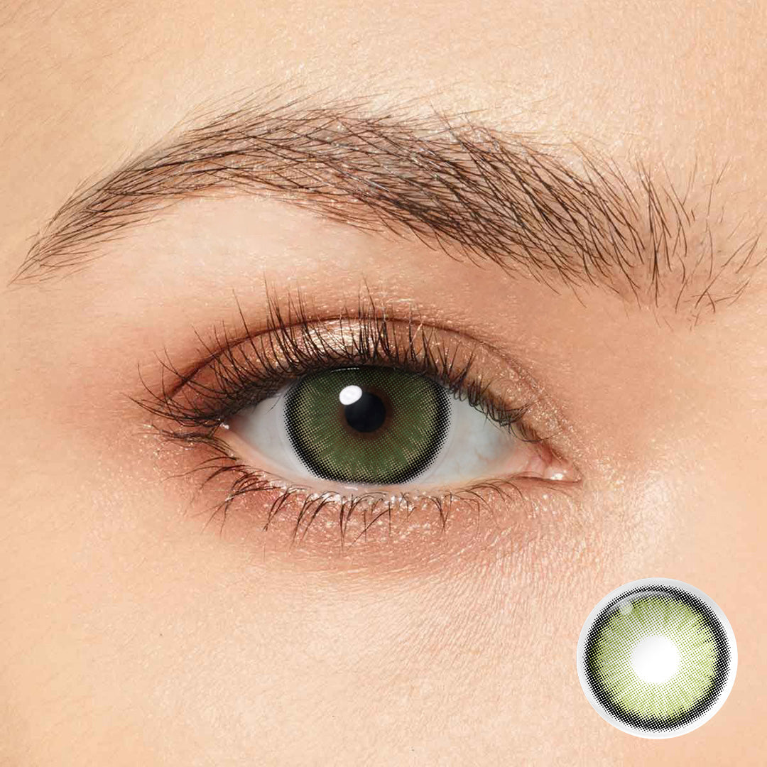 Magister Diamond N Ever Green coloured contact lenses – view 2