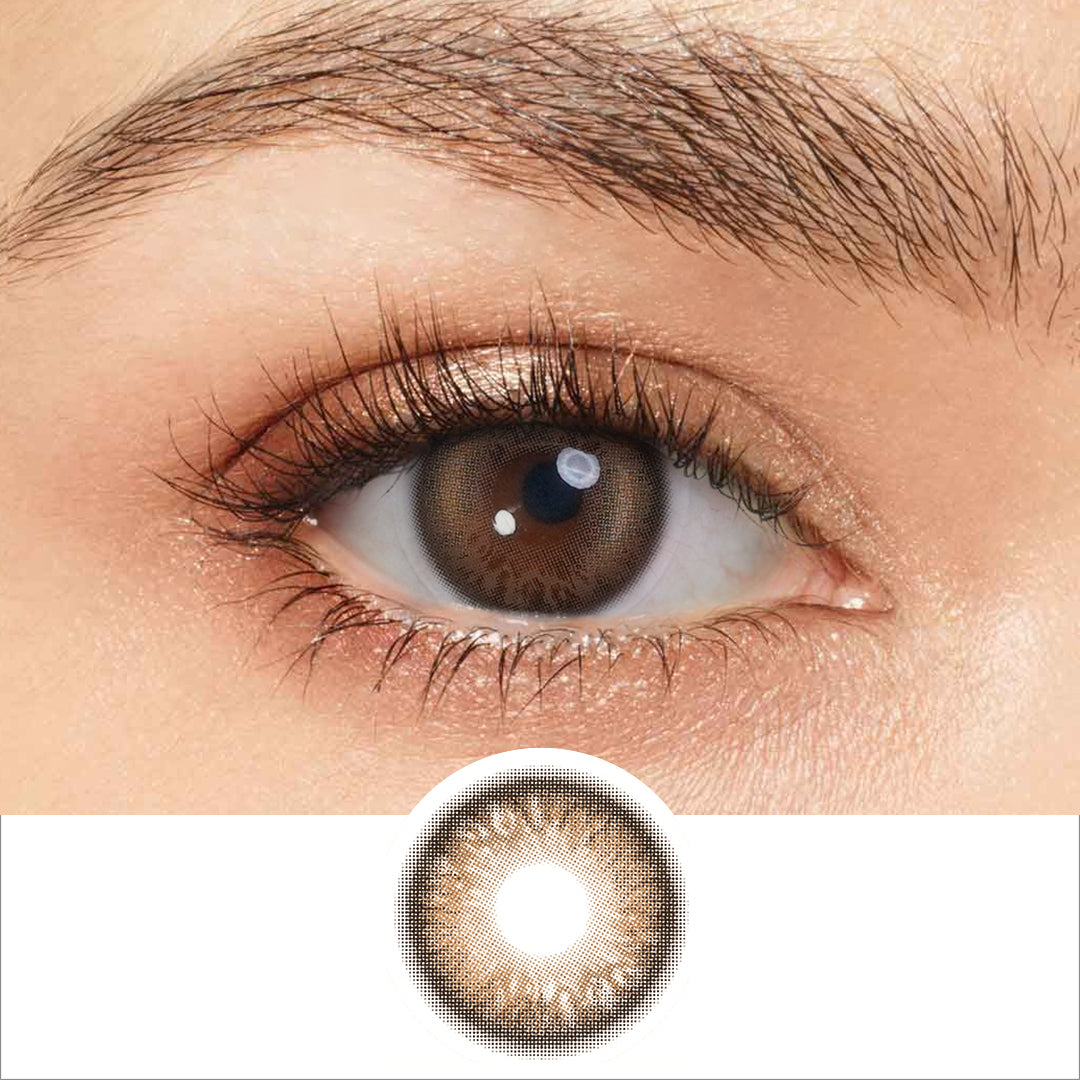 Magister Blush Girl Buff Brown coloured contact lenses – view 1