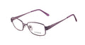 Evoque 8178 Satin Purple optical frame, three-quarter view