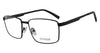 Evoque 8179 Satin Black optical frame, three-quarter view
