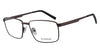 Evoque 8179 Satin Gunmetal optical frame, three-quarter view