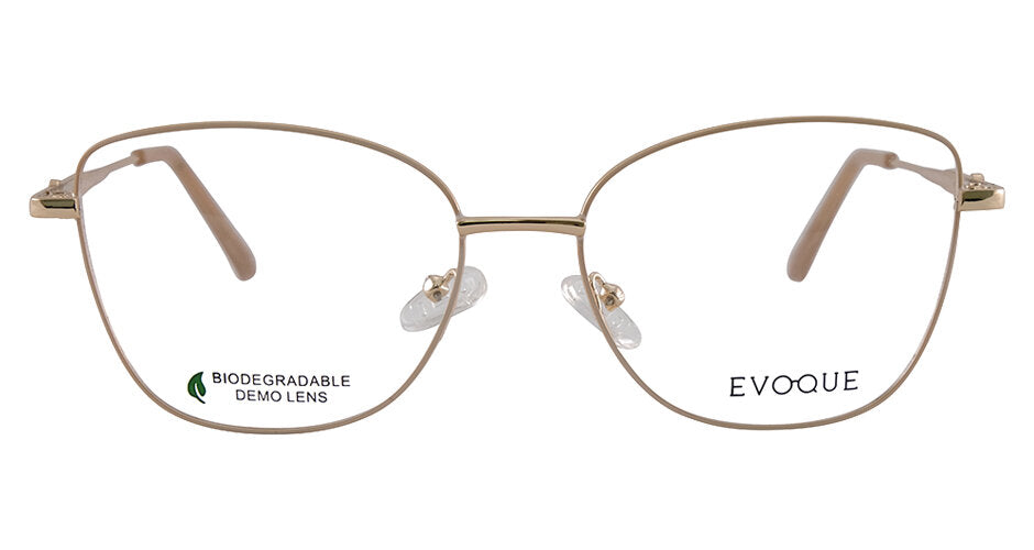 Evoque 8248 Cream / Gold optical frame, front view