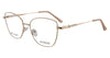 Evoque 8248 Cream / Gold optical frame, three-quarter view
