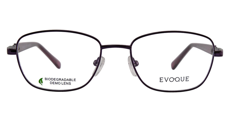 Evoque 8250 Purple optical frame, front view