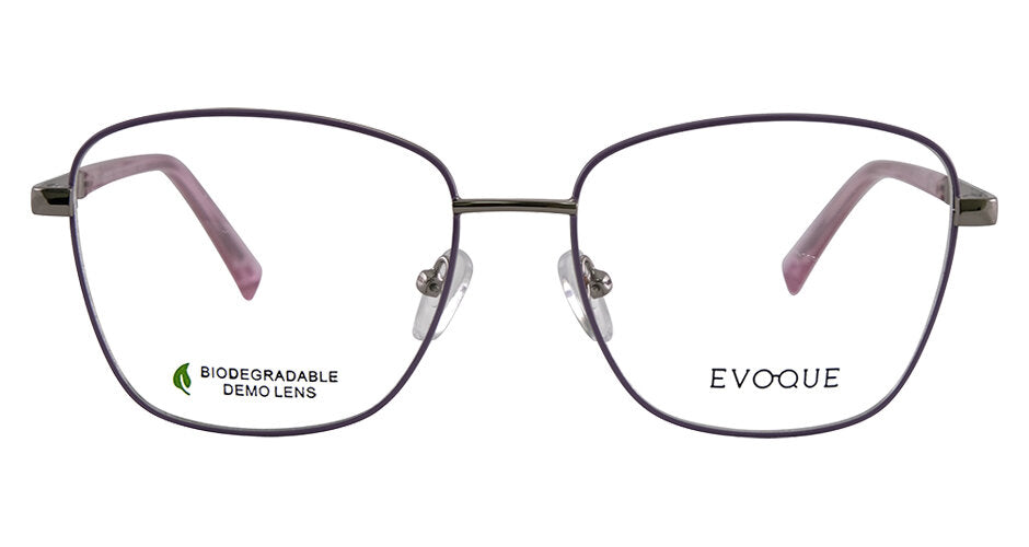 Evoque 8255 Lilac / Silver optical frame, front view