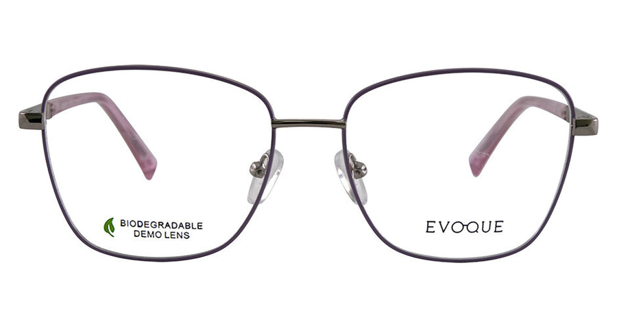 Evoque 8255 Lilac / Silver optical frame, front view