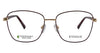 Evoque 8255 Gold / Wine optical frame, front view