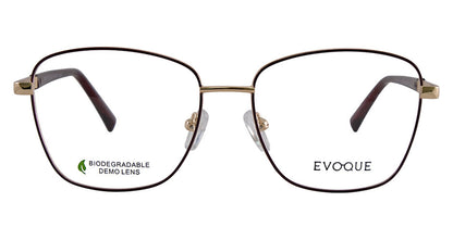 Evoque 8255 Gold / Wine optical frame, front view