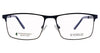 Evoque 8257 Satin Navy optical frame, front view