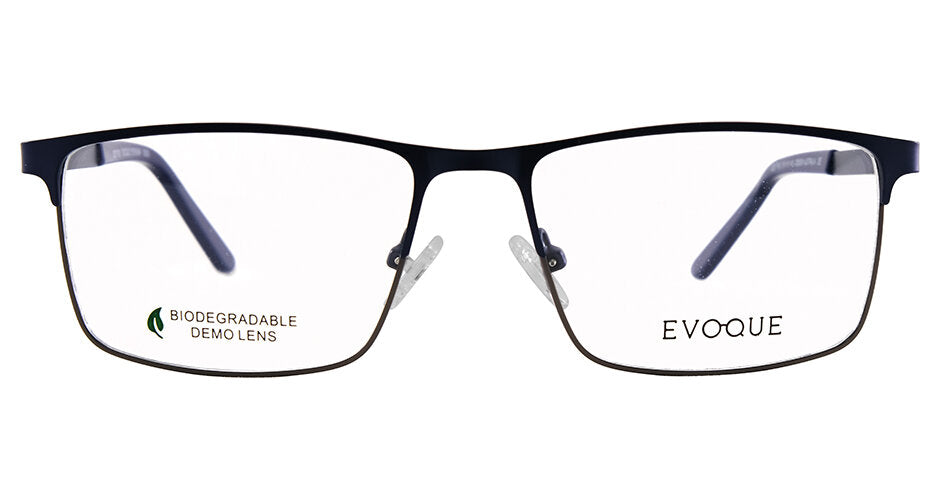 Evoque 8257 Satin Navy optical frame, front view