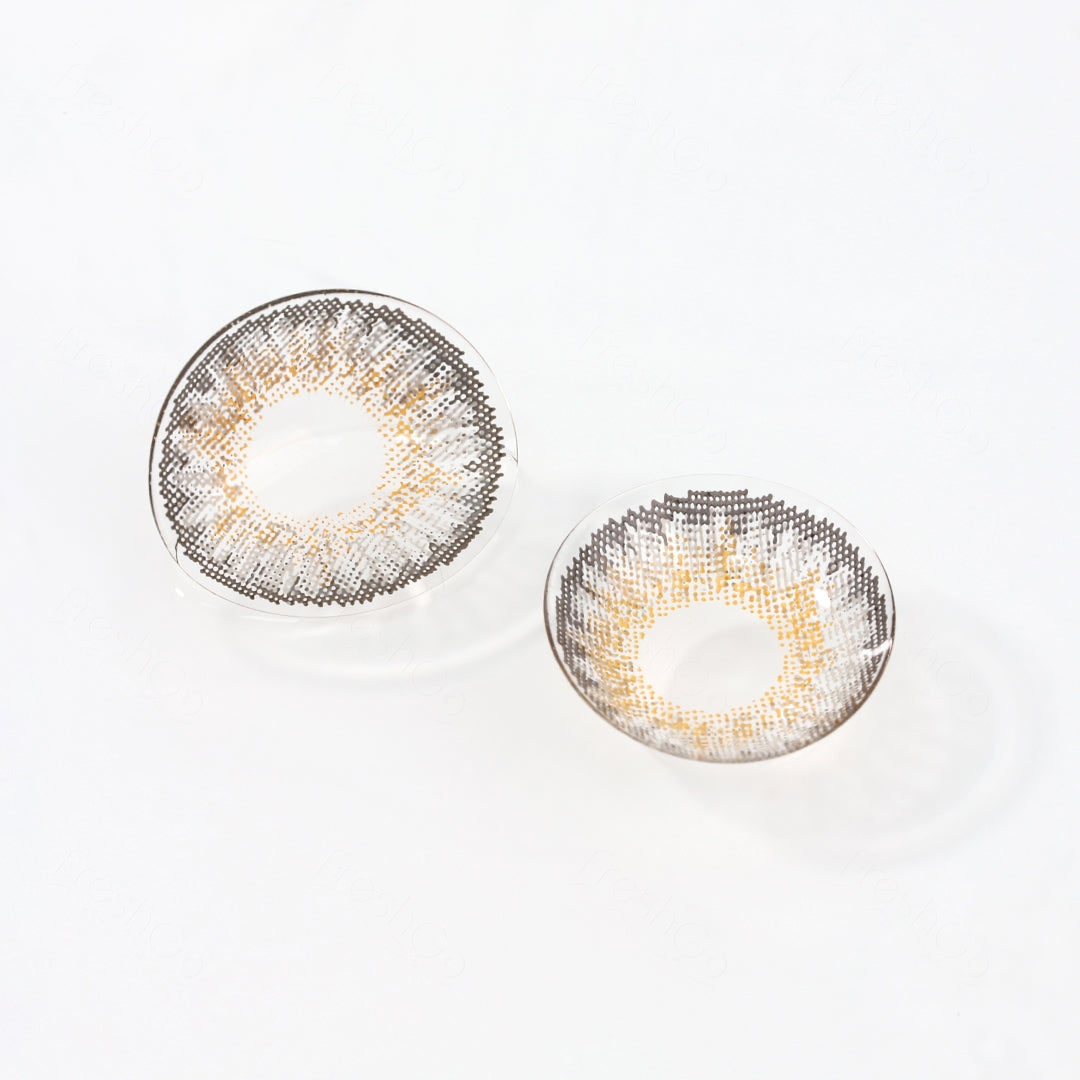 FreshGo 3-Tone Gray coloured contact lenses