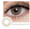 FreshGo Euroring Brown coloured contact lenses
