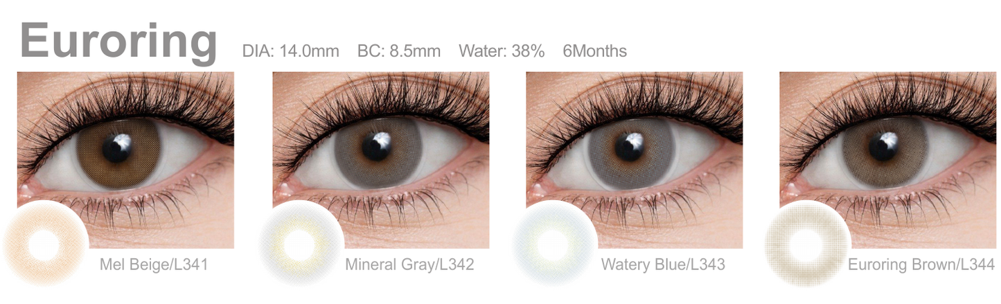 FreshGo Euroring contact lens colours