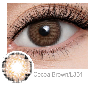 FreshGo Iris Cocoa Brown coloured contact lenses