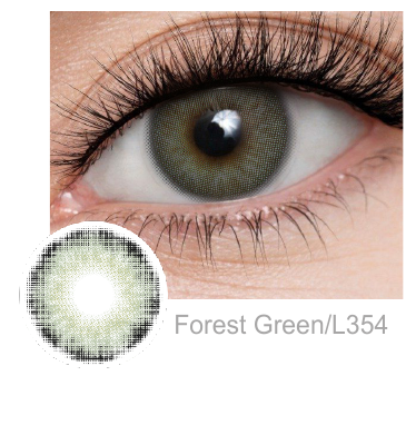 FreshGo Iris Forest Green coloured contact lenses