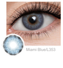FreshGo Iris Miami Blue coloured contact lenses