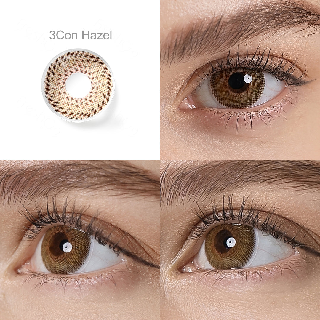FreshGo Symphony 3Con Hazel coloured contact lenses