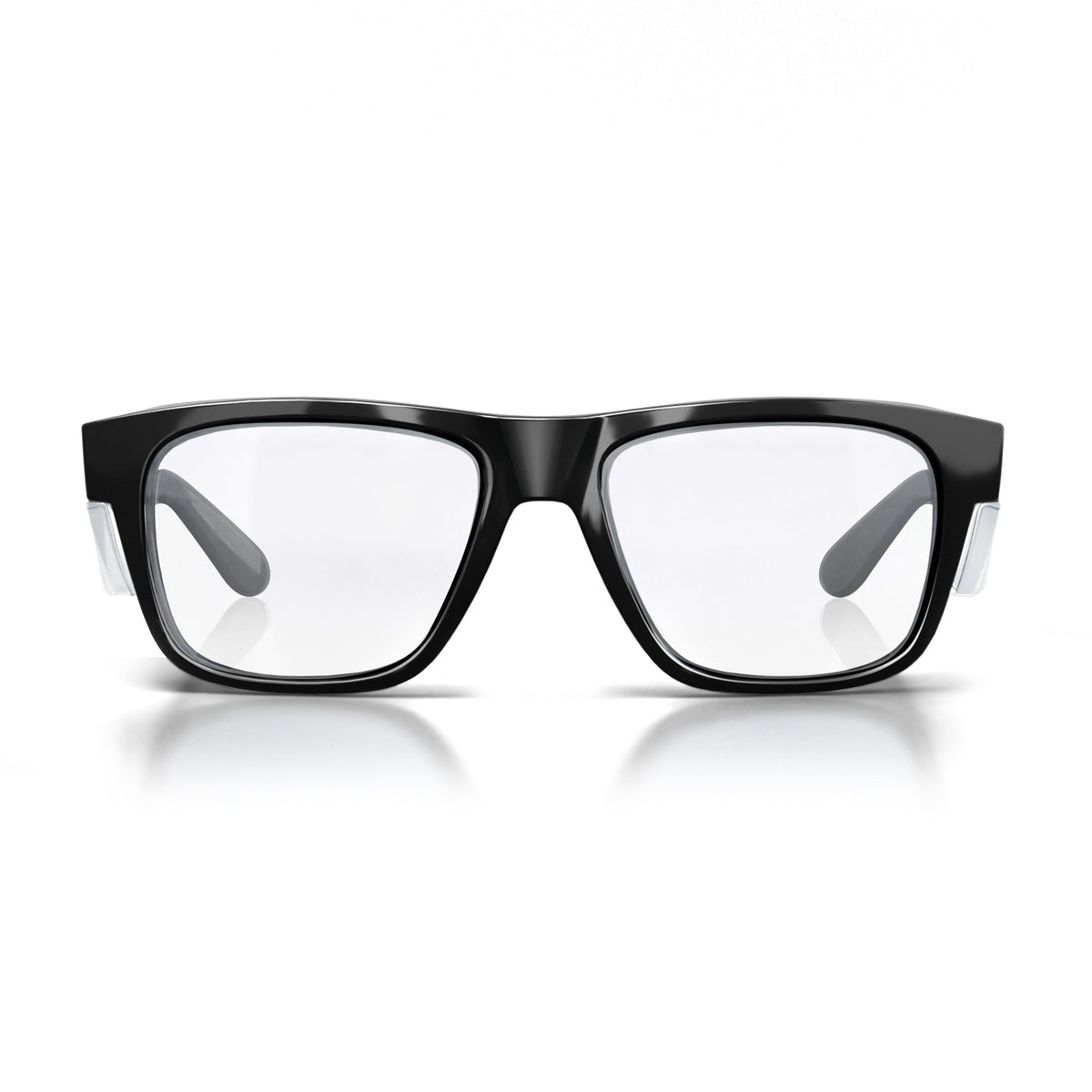 SafeStyle Fusions prescription safety glasses in Black — front view