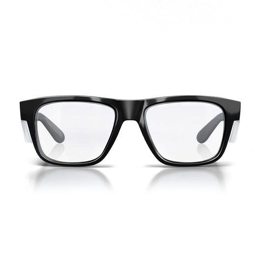 SafeStyle Fusions prescription safety glasses in Black — front view