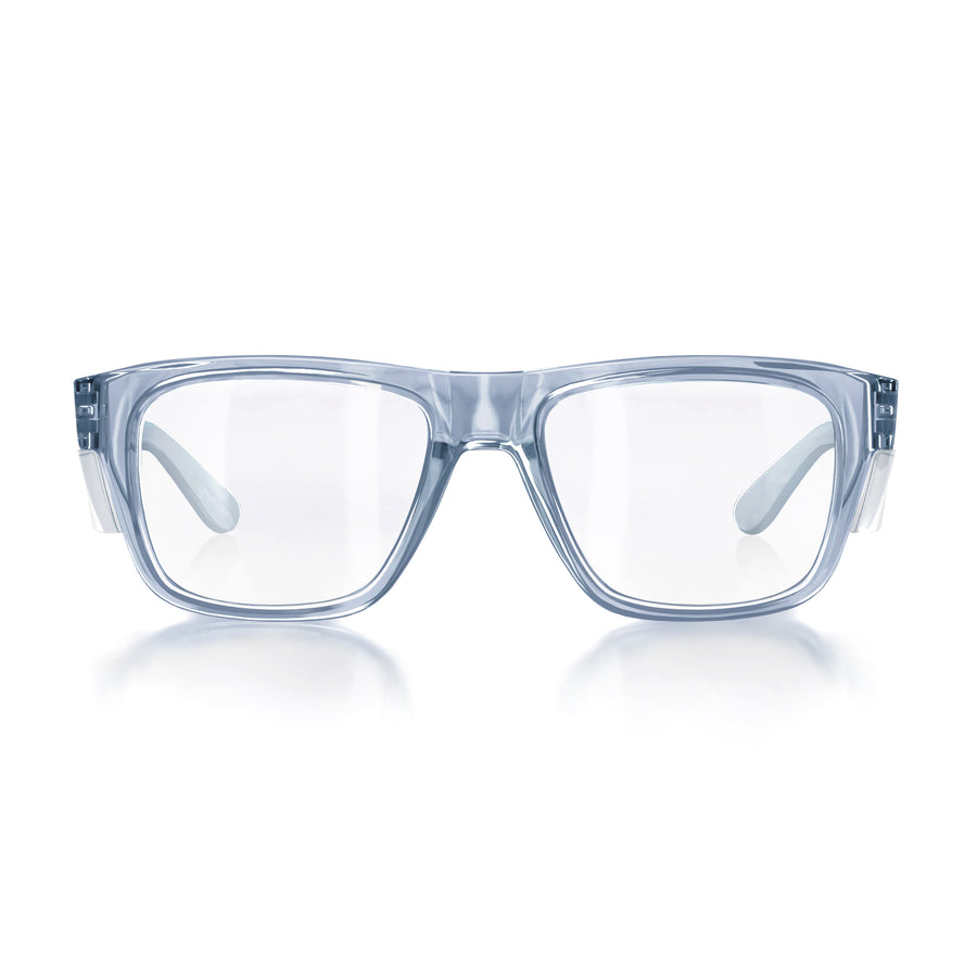 SafeStyle Fusions prescription safety glasses in Blue — front view
