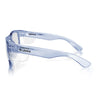 SafeStyle Fusions prescription safety glasses in Blue — side view