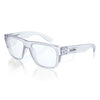 SafeStyle Fusions prescription safety glasses in Clear — angle view