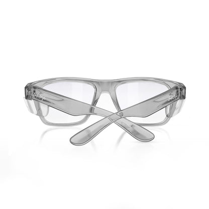 SafeStyle Fusions prescription safety glasses in Graphite — back view