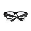 SafeStyle Fusions prescription safety glasses in Matte Black — back view