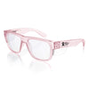 SafeStyle Fusions prescription safety glasses in Pink — angle view